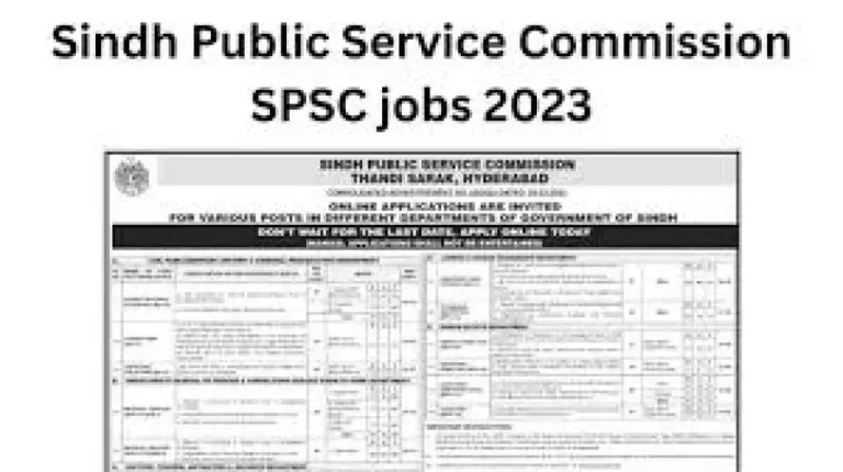 Latest SPSC Jobs 2023 Advertisements | Apply Online