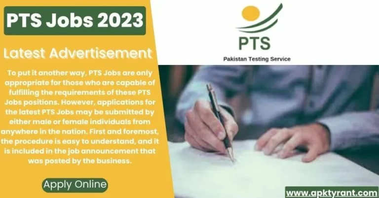 PTS Jobs 2023 Latest | advertisement Pakistan Testing Service Jobs