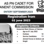Join Pak Navy as PN Cadet 2023 for Permanent Commission – Apply Now