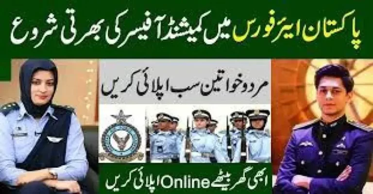 Join Pakistan Air Force as Commissioned Officer 2023 | Apply Online